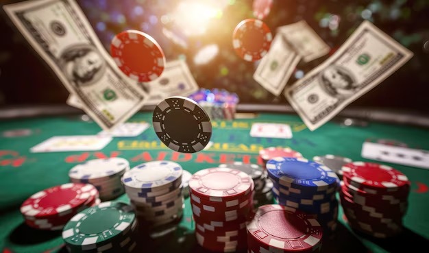 Live Andar Bahar table with dealer and card layout